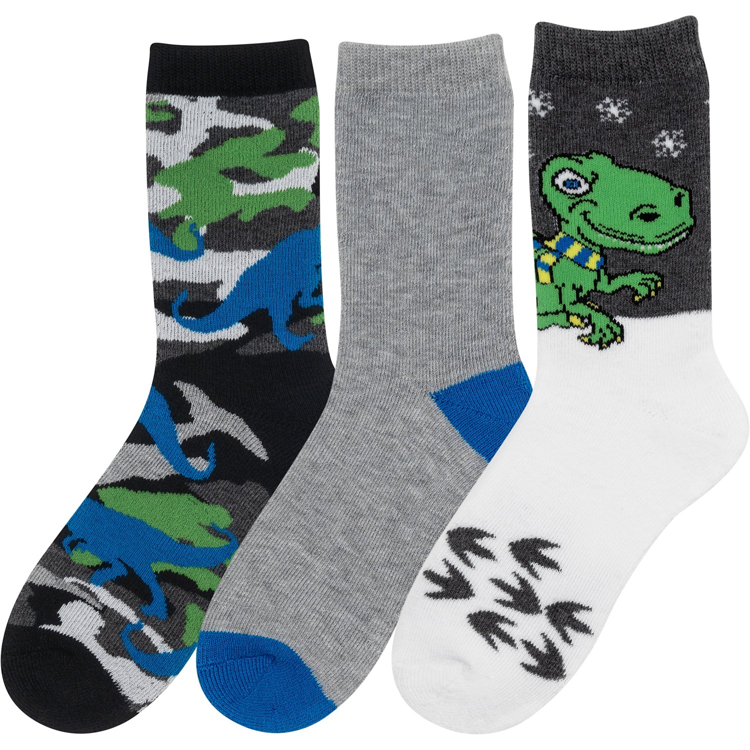 Magellan Boys Dino Snow Camo Crew Sock 3 Pack                                                                                    - view number 2