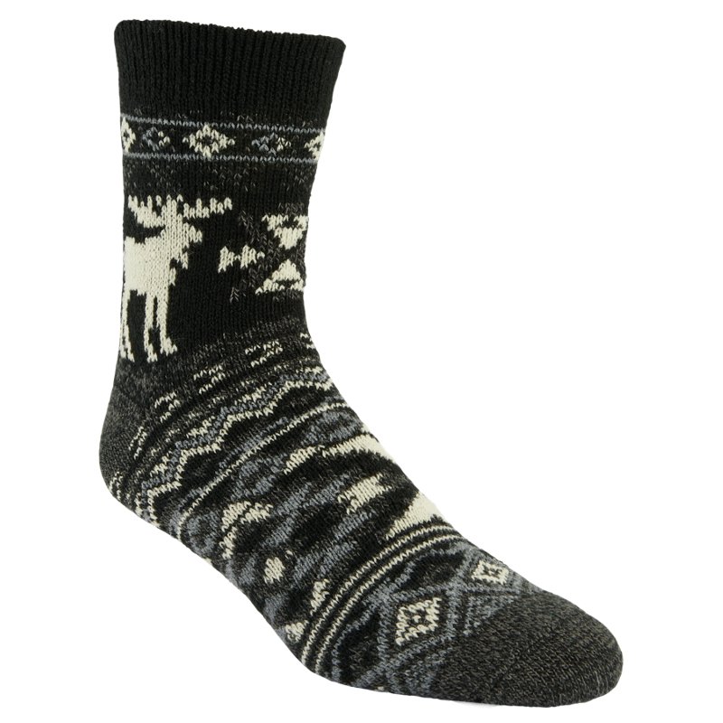 Magellan Outdoors Men's Aztec Moose Lodge Crew Socks Black, Large - Western And Thermal Socks at Academy Sports