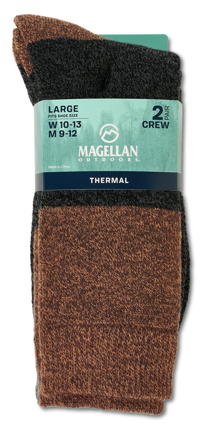 MAGELLAN MEN'S COLORBLOCK CREW LODGE SOCKS                                                                                       - view number 4