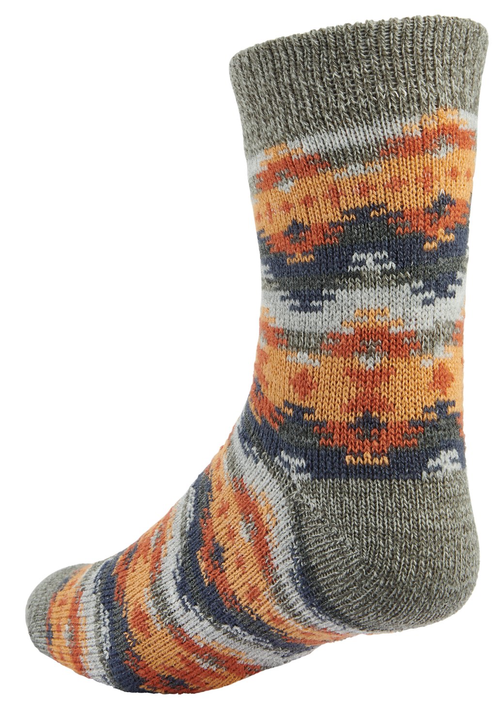 Magellan Men's Tribe Stripes Lodge Crew Socks