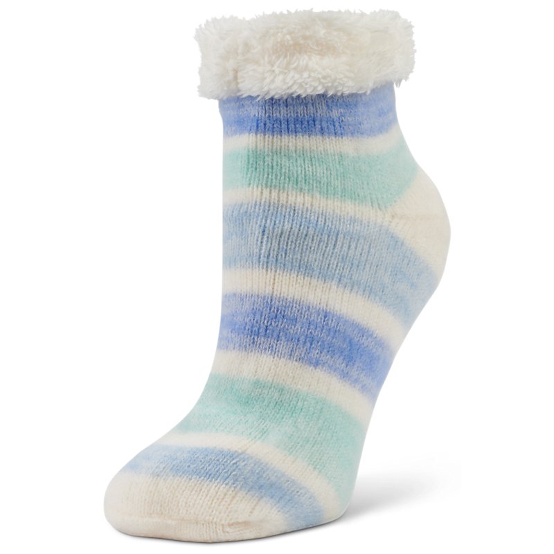 Magellan Outdoors Women's Brushed Stripe Quarter Socks Blue, Medium - Western And Thermal Socks at Academy Sports