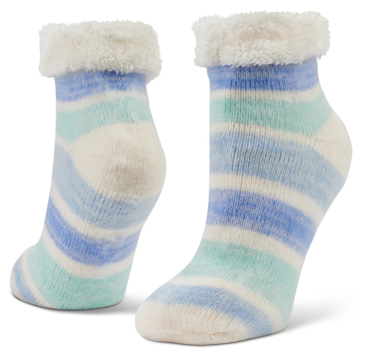 Magellan Outdoors Women's Brushed Stripe Quarter Socks                                                                           - view number 3