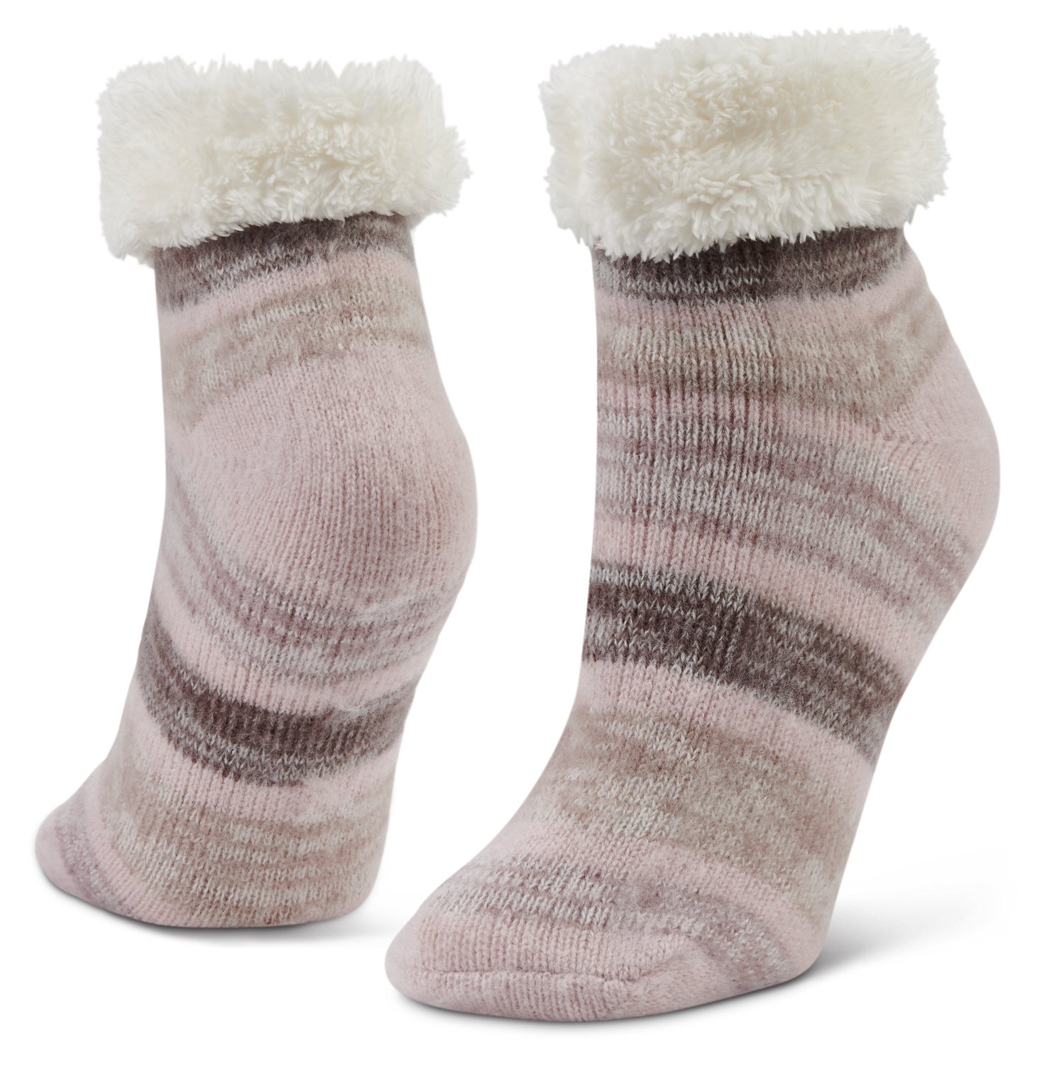 Magellan Outdoors Women's Brushed Stripe Quarter Socks
