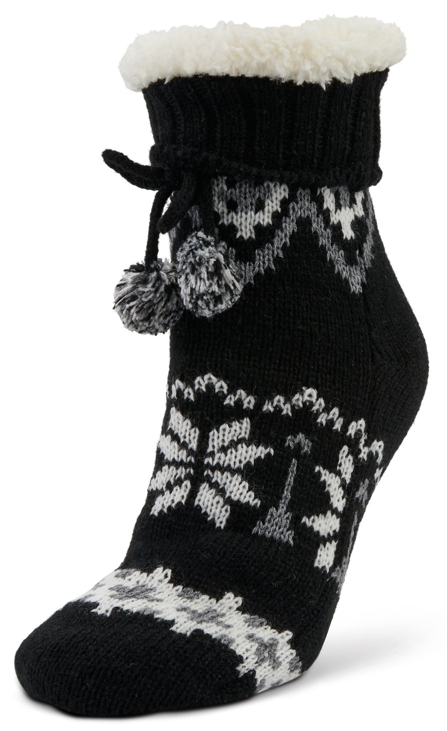 Magellan Outdoors Women's Foldover Snowflake Stripes Low Cut Socks                                                               - view number 2