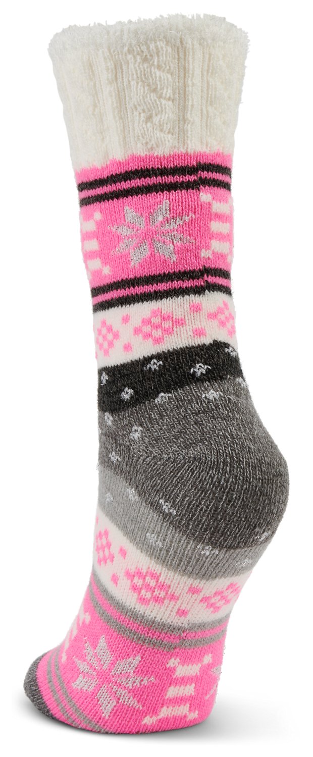 Magellan Outdoors Women's Metallic Snow Mid Calf Crew Socks                                                                      - view number 3