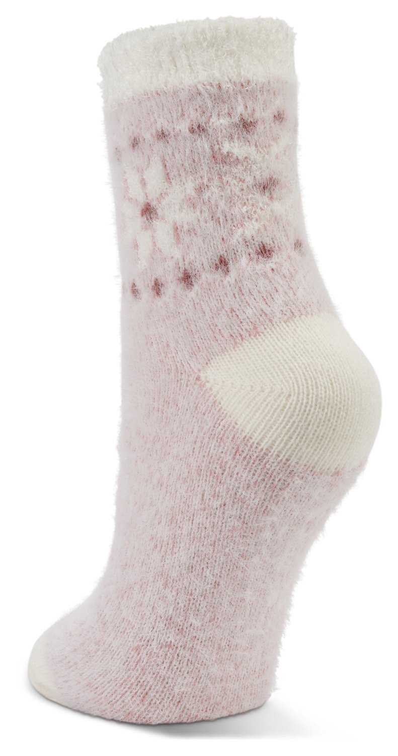 Magellan Outdoors Women's Mink Snowflake Crew Socks                                                                              - view number 3
