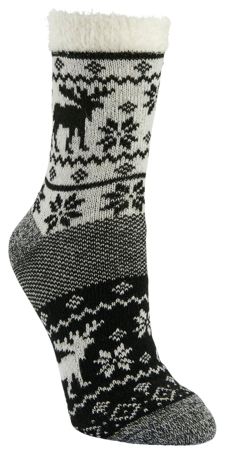 Magellan Women's Birdeye Moose Lodge Crew Socks