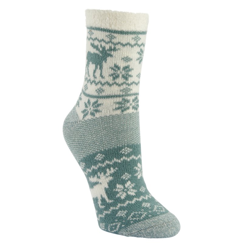 Magellan Outdoors Women's Birdeye Moose Lodge Crew Socks Light Blue, Medium - Western And Thermal Socks at Academy Sports