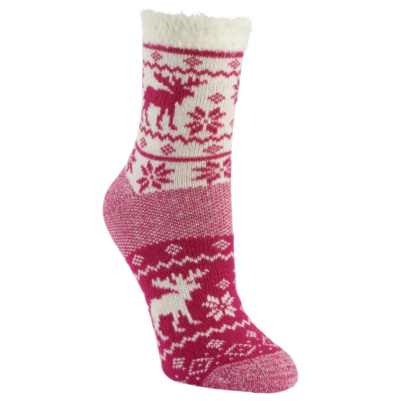 Magellan Outdoors Women's Birdeye Moose Lodge Crew Socks Pink, Medium - Western And Thermal Socks at Academy Sports