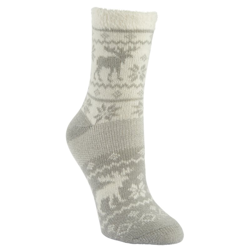 Magellan Outdoors Women's Birdeye Moose Lodge Crew Socks Grey, Medium - Western And Thermal Socks at Academy Sports