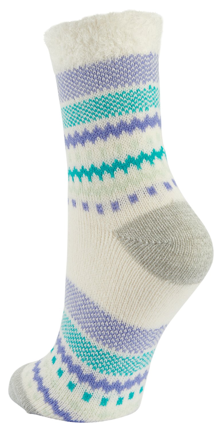 Magellan Women's Birdeye Stripe Lodge Crew Socks - view number 2