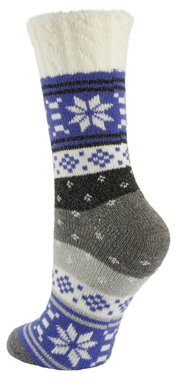 Magellan Women's Cable Cuff Snowflake Lodge Mid-Calf Socks - view number 2