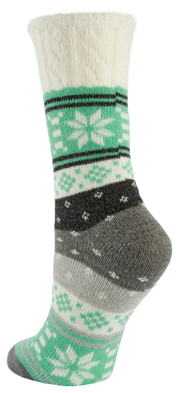 Magellan Women's Cable Cuff Snowflake Lodge Mid-Calf Socks - view number 2