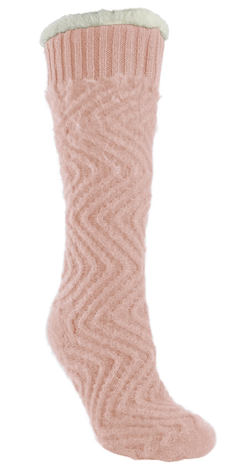 Magellan Women's Cozy Zig Zags Lodge Long Stocking Socks