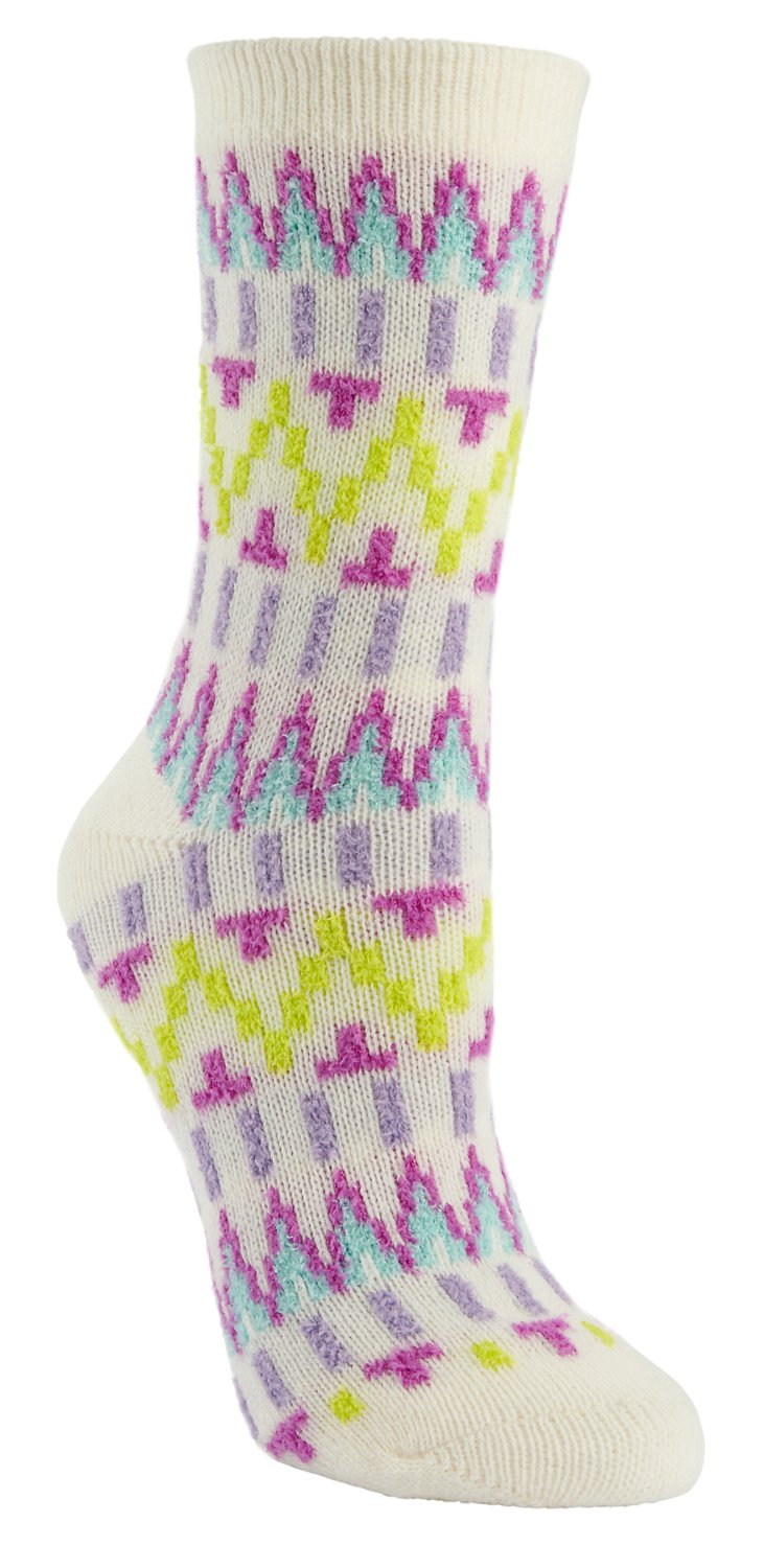 Magellan Women's Dash Stripe Tall Crew Lodge Socks