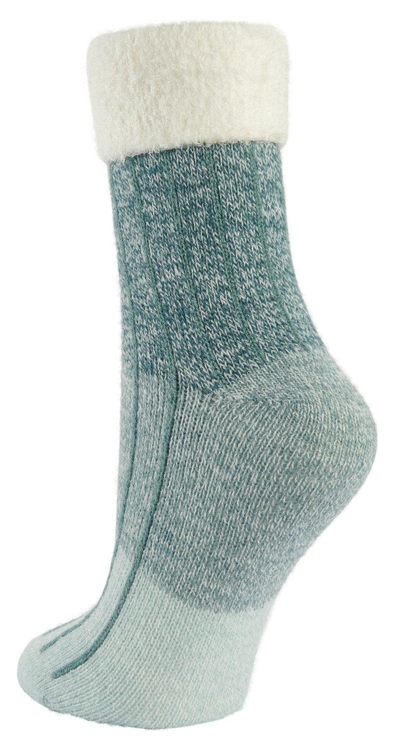 Magellan Women's Foldover Colorblock Crew Lodge Socks - view number 2