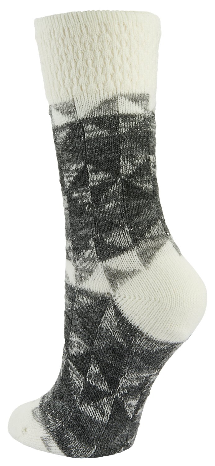 Magellan Women's Metallic Triangle Mid-Calf Socks                                                                                - view number 2