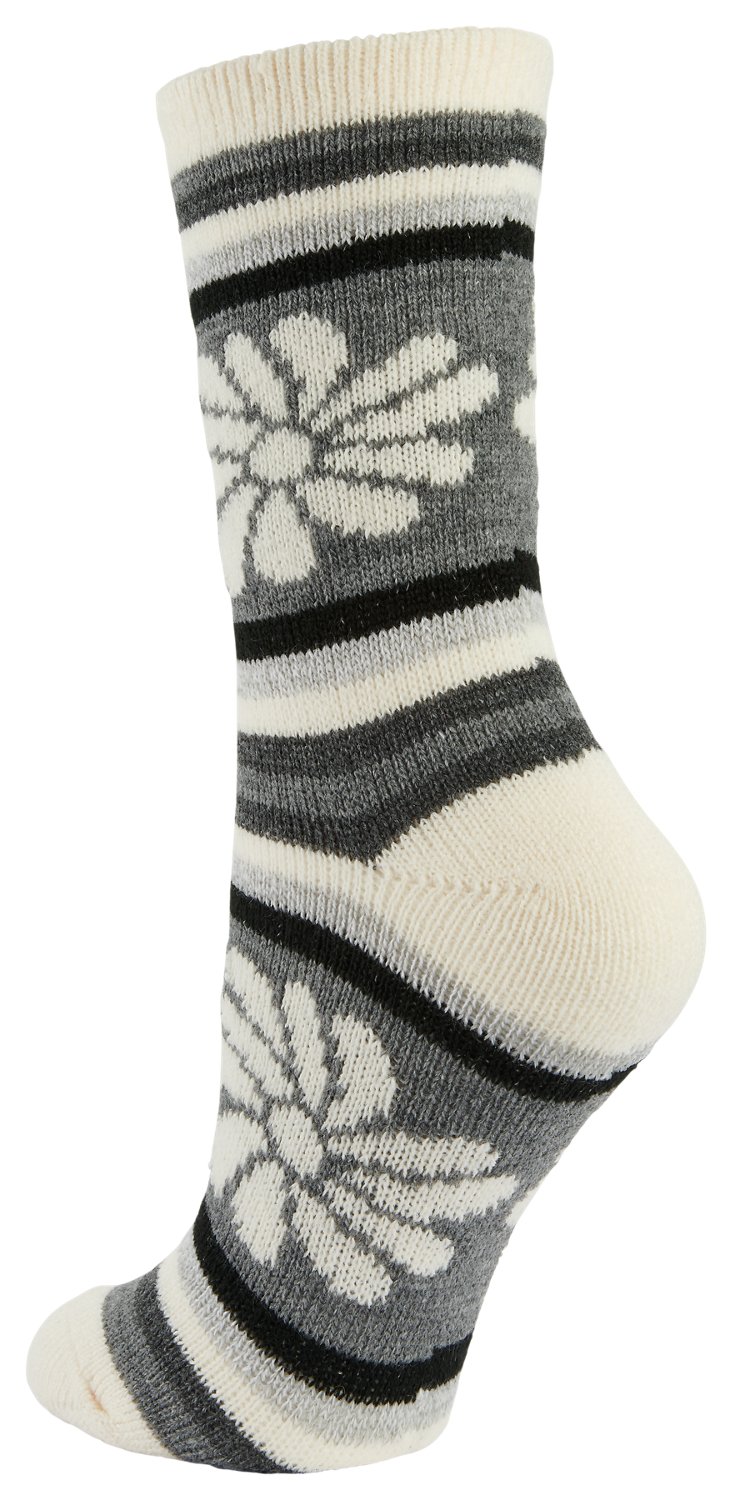 Magellan Women's Pop Floral Tall Crew Lodge Socks - view number 2