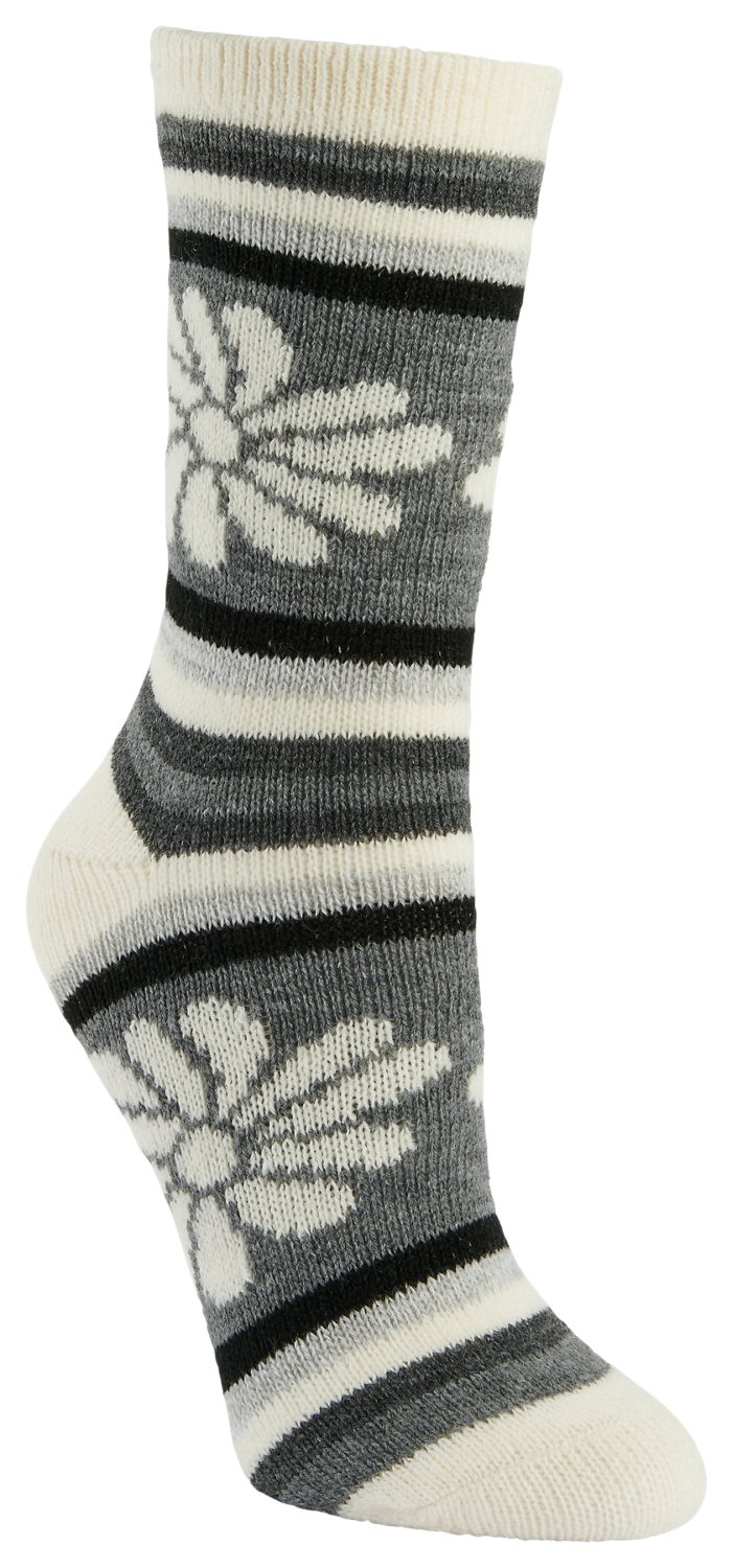 Magellan Women's Pop Floral Tall Crew Lodge Socks - view number 1