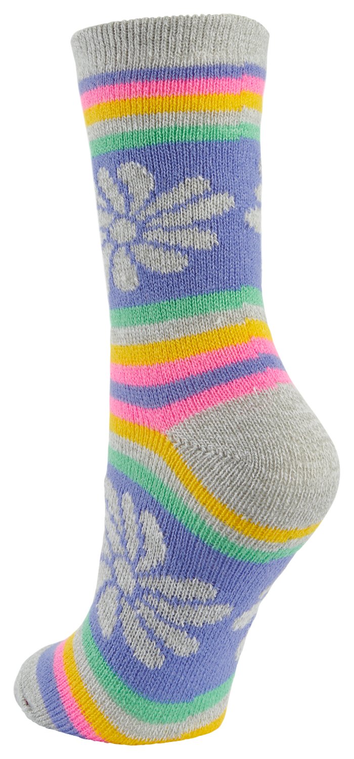 Magellan Women's Pop Floral Tall Crew Lodge Socks - view number 2