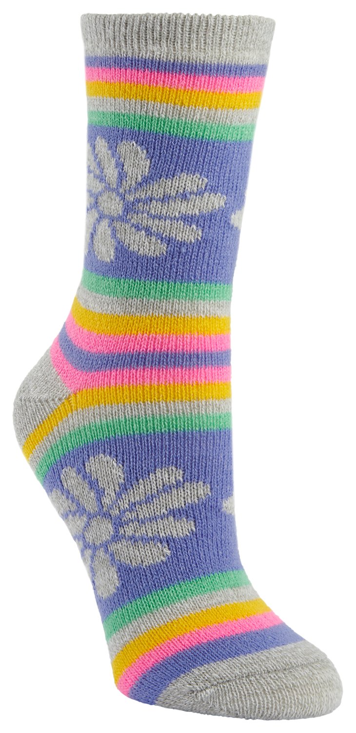 Magellan Women's Pop Floral Tall Crew Lodge Socks - view number 1