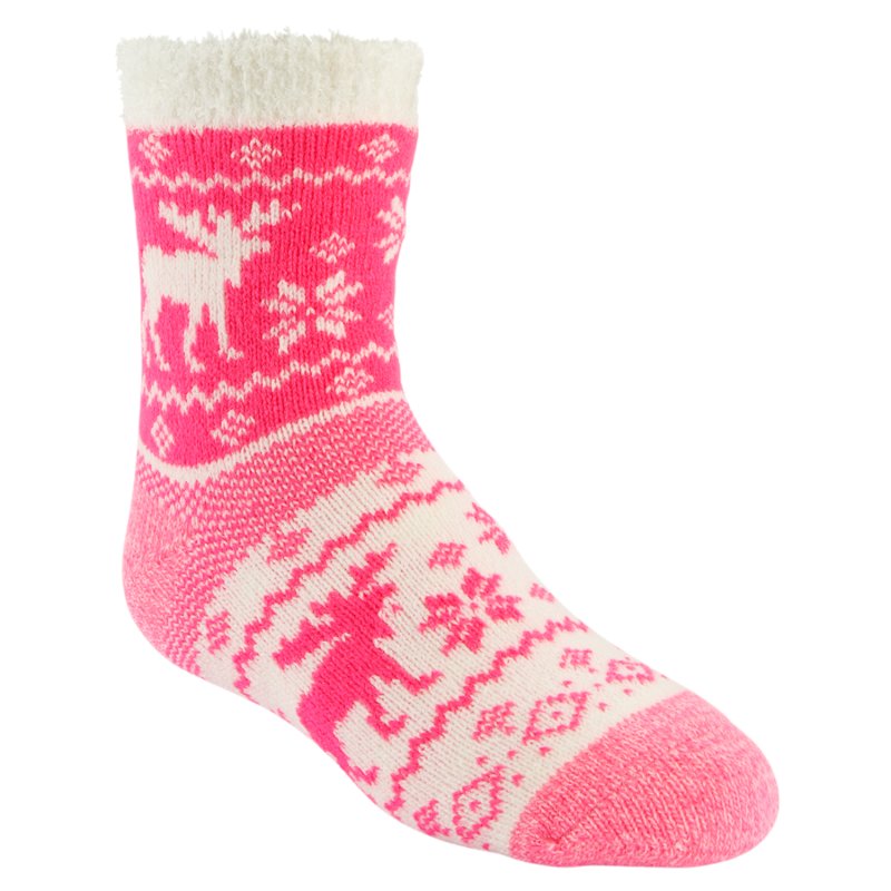 Magellan Outdoors Youth Birdeye Moose 2.0 Lodge Crew Socks Pink, Small - Western And Thermal Socks at Academy Sports