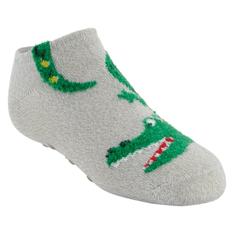 Magellan Outdoors Youth Crocodile Lodge Low-Cut Socks Grey/Green, Small - Western And Thermal Socks at Academy Sports