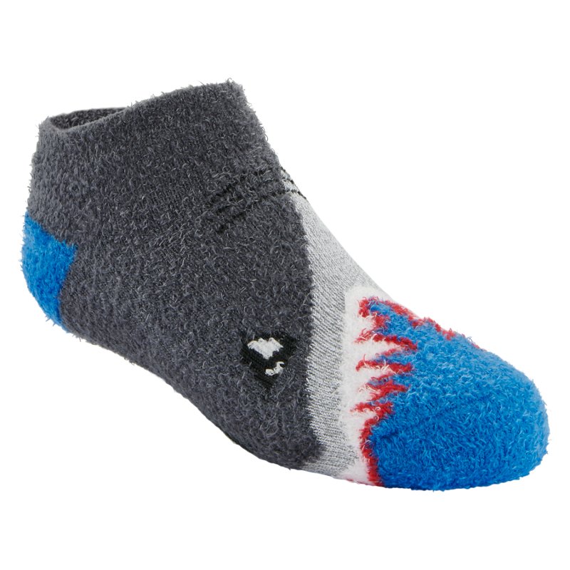 Magellan Outdoors Youth Shark Lodge Low-Cut Socks Grey/Blue, Small - Western And Thermal Socks at Academy Sports