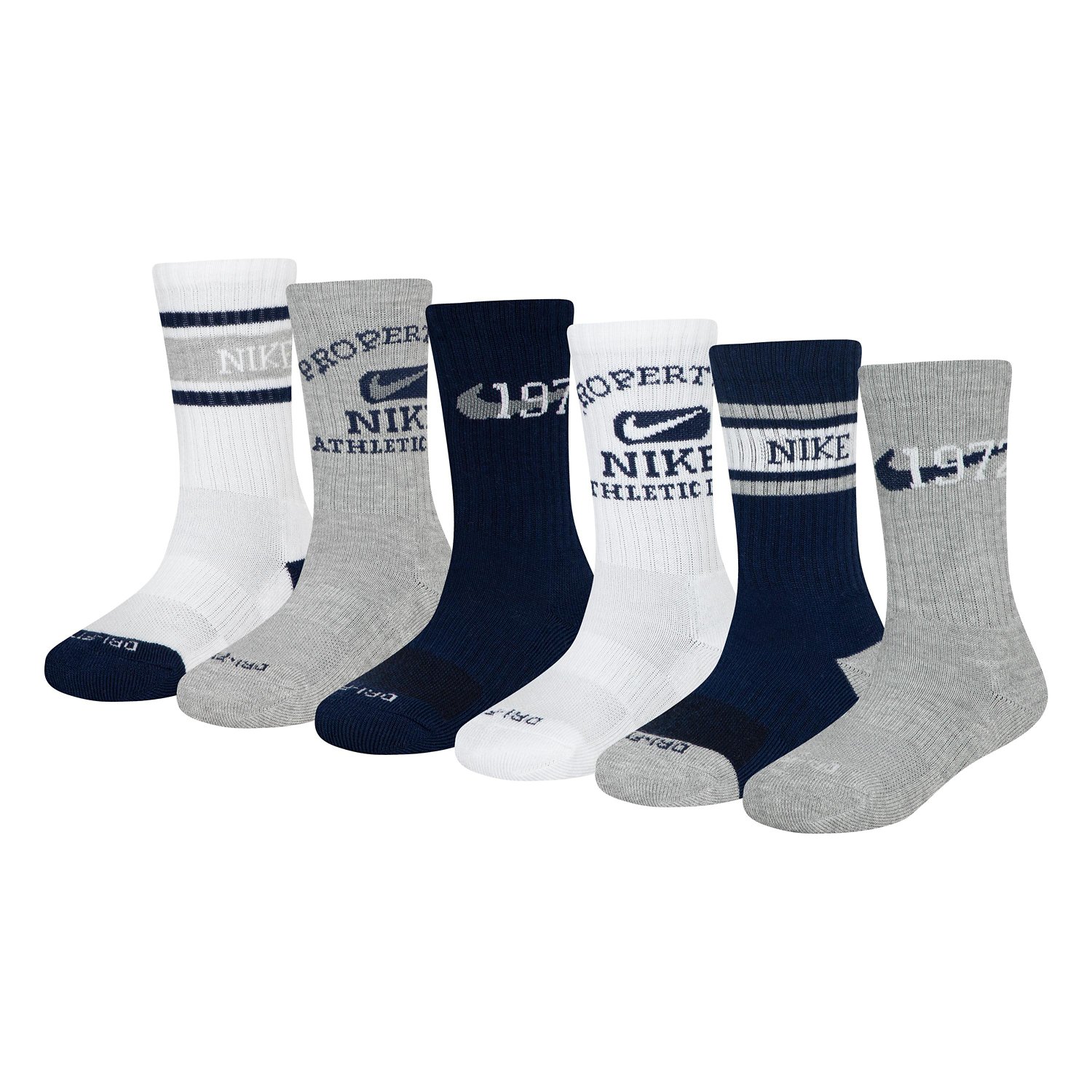 Nike Youth Varsity Crew Socks 6-Pack