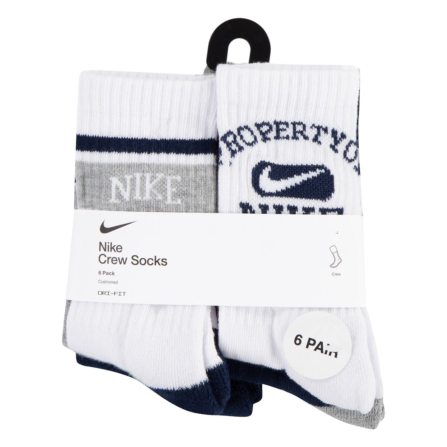 Nike Youth Varsity Crew Socks 6-Pack                                                                                             - view number 6