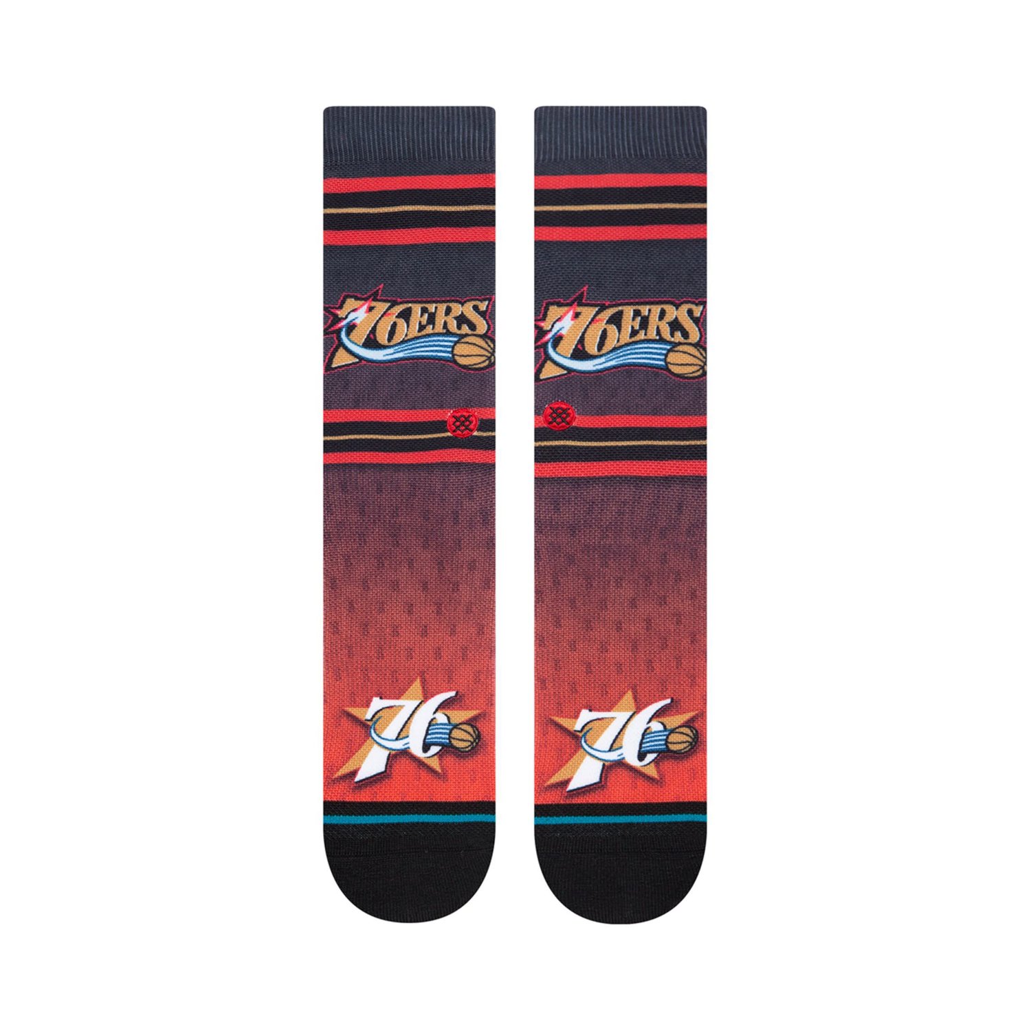 Stance Philadelphia 76ers Hardwood Classics Fader Collection Crew Socks - view number 2