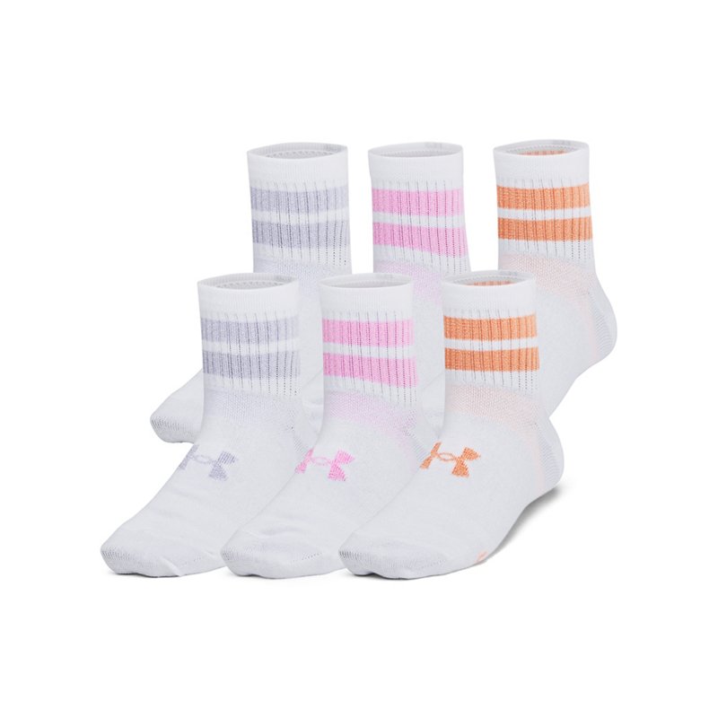Under Armour Kids' Essential Quarter Socks 6 Pack, Medium - Athletic Socks at Academy Sports