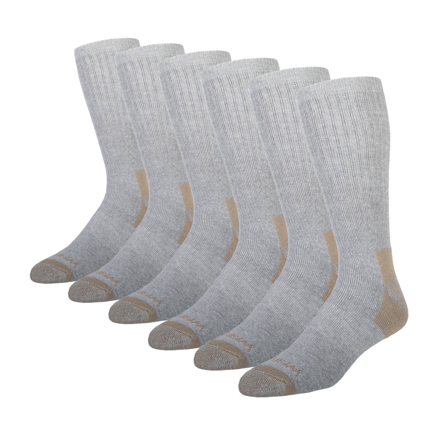 Wrangler Men's 365 Long Tube Full Cushion Crew Work Socks 6 Pack - view number 1