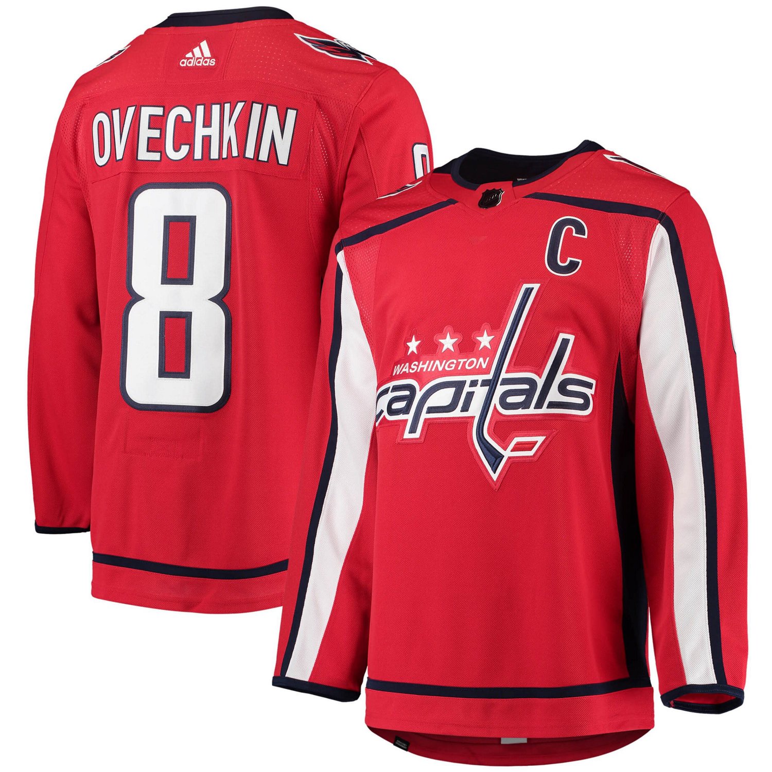 adidas Alexander Ovechkin Washington Capitals Home Primegreen Authentic Player Jersey