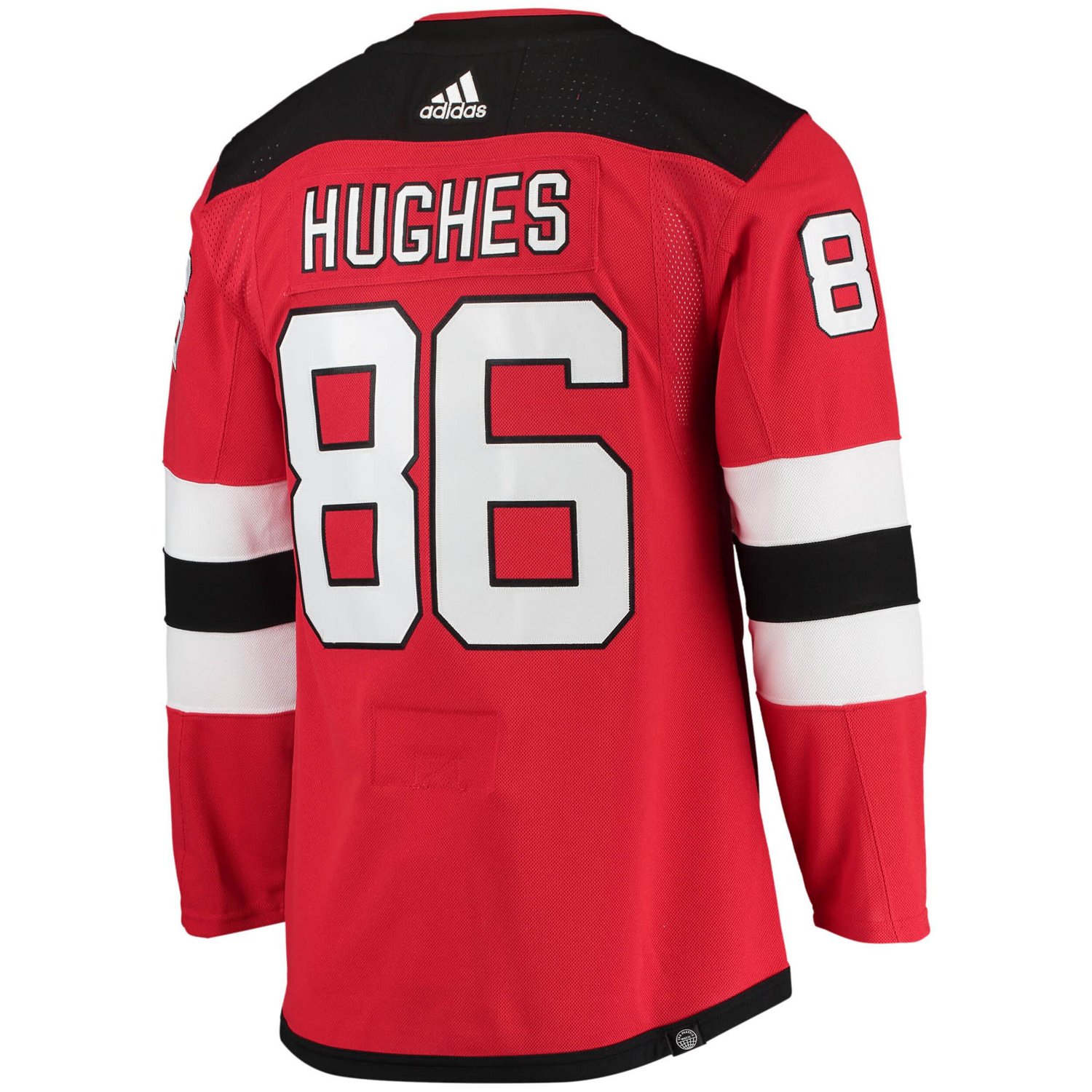 adidas Jack Hughes New Jersey Devils Home Primegreen Authentic Player Jersey                                                     - view number 3