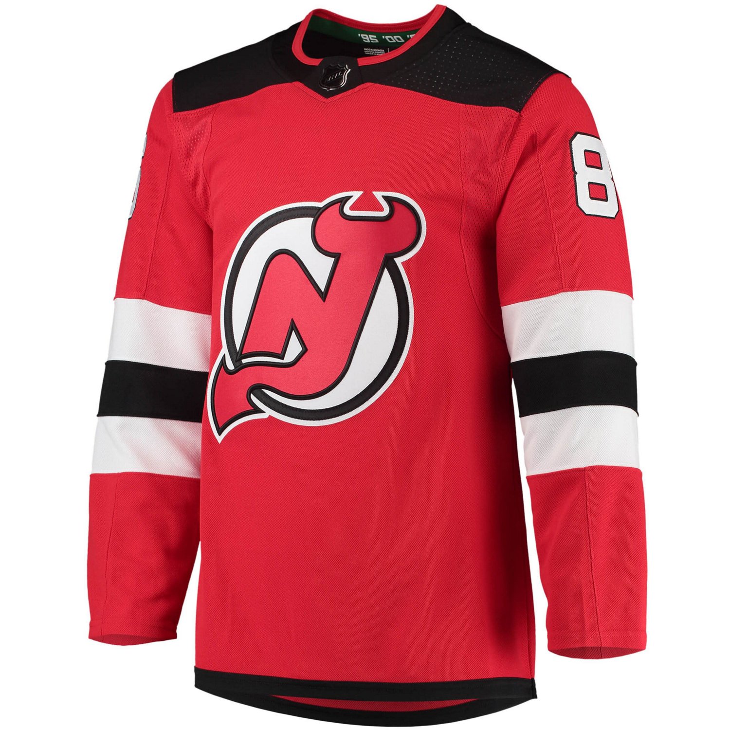 adidas Jack Hughes New Jersey Devils Home Primegreen Authentic Player Jersey                                                     - view number 2