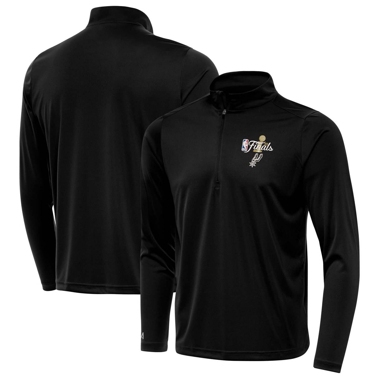 Antigua San Antonio Spurs 2026 NBA Finals Tribute Quarter-Zip Pullover