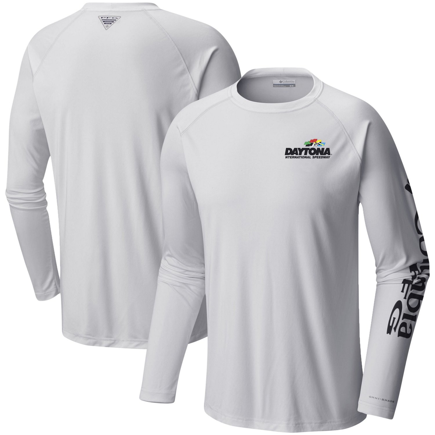 Columbia Daytona International Speedway Terminal Tackle Omni-Shade Raglan Long Sleeve T-Shirt