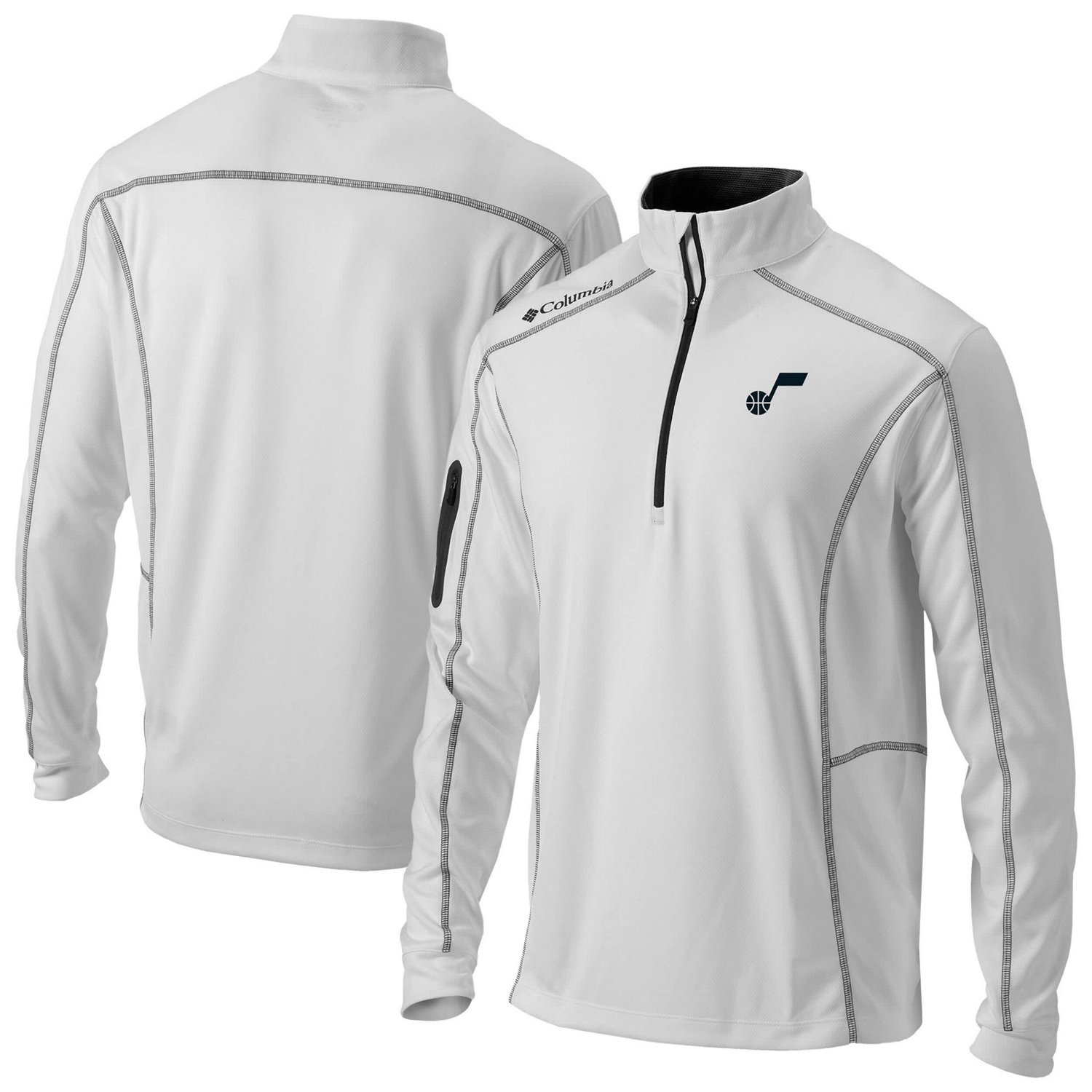 Columbia Sportswear Men's Utah Jazz Omni-Wick Shotgun 1/4-Zip Jacket