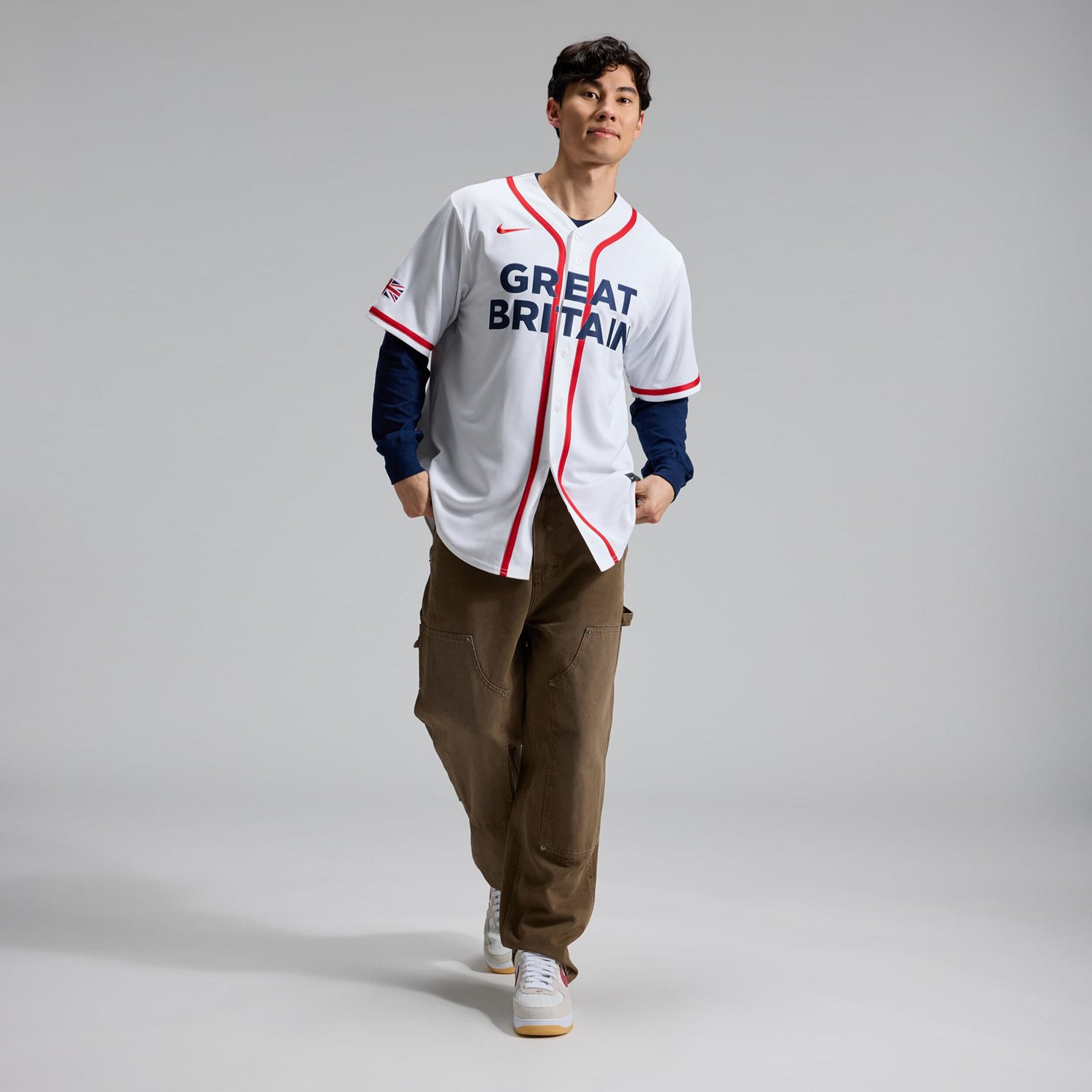 Nike Great Britain Baseball 2026 World Baseball Classic Home Stadium Jersey - view number 3