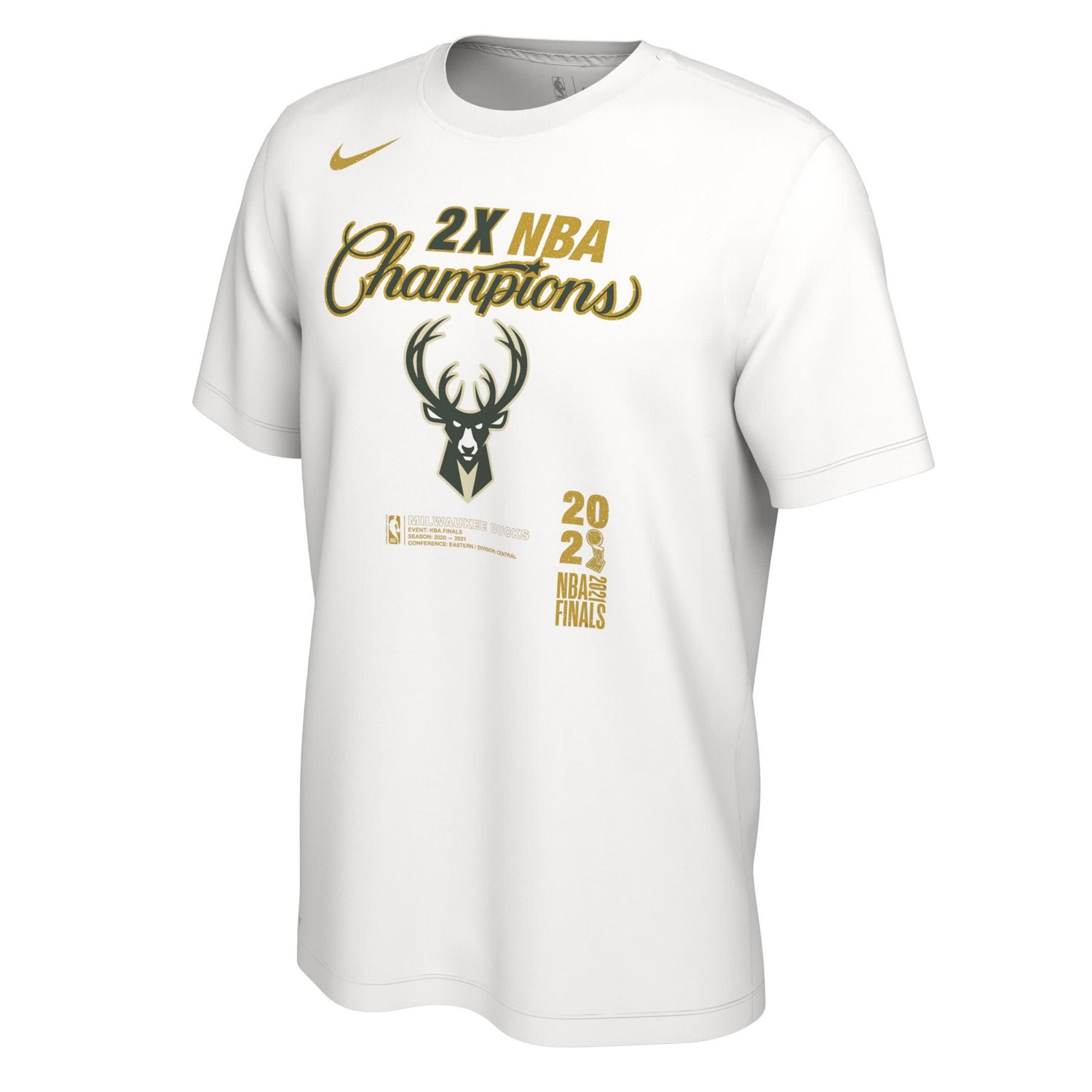 Nike Milwaukee Bucks 2021 NBA Finals Champions Locker Room T-Shirt                                                               - view number 2