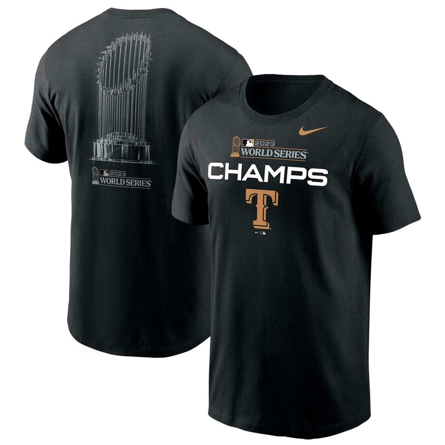 Nike Texas Rangers 2023 World Series Champions Trophy T-Shirt