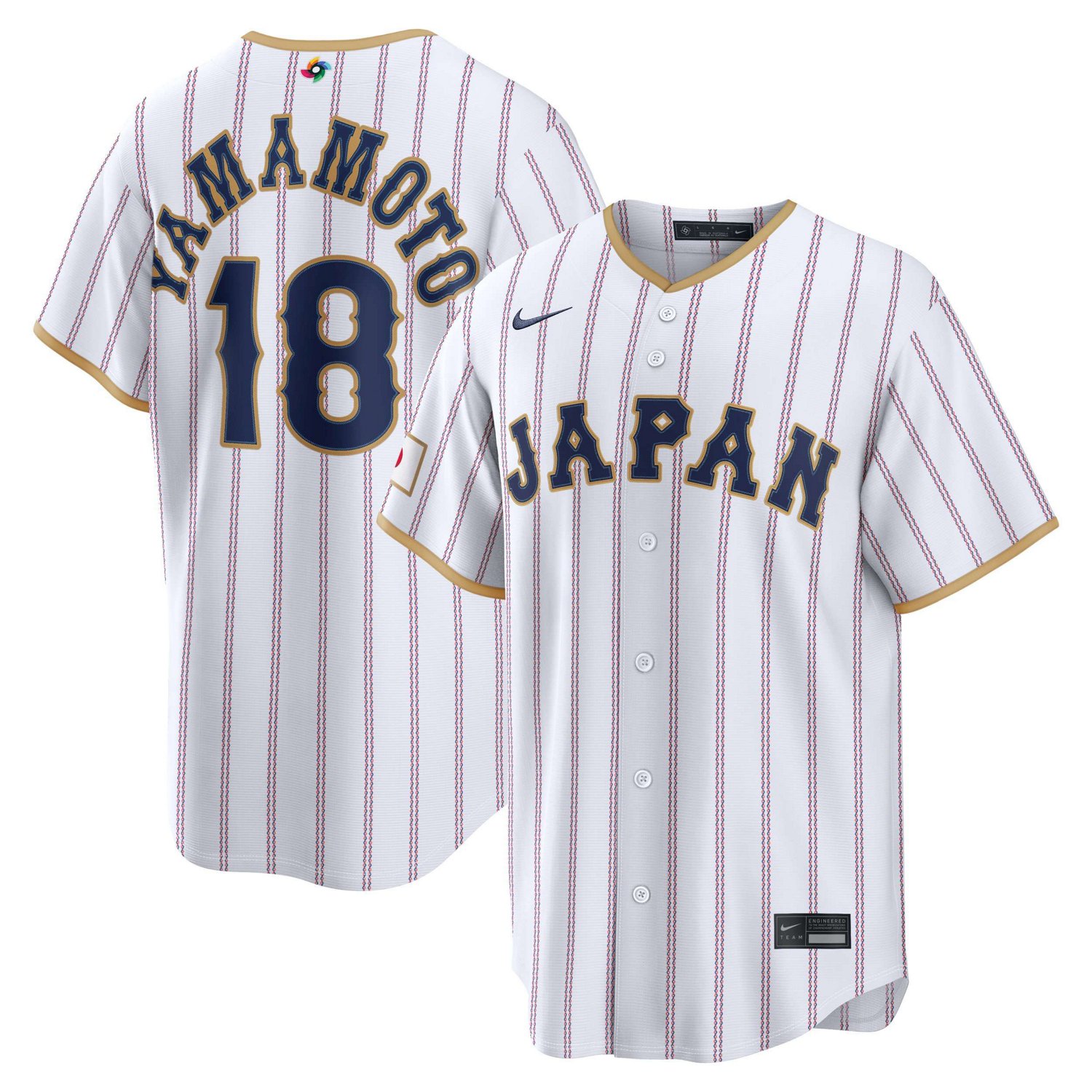 Nike Yoshinobu Yamamoto Japan Baseball 2026 World Baseball Classic Home Stadium Jersey
