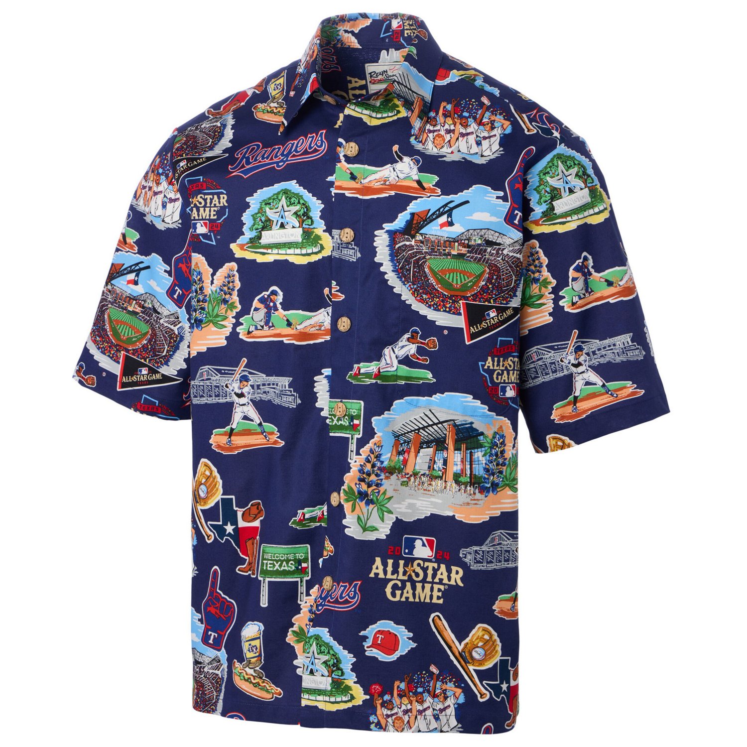 Reyn Spooner 2024 MLB All-Star Game Button-Up Polo                                                                               - view number 2