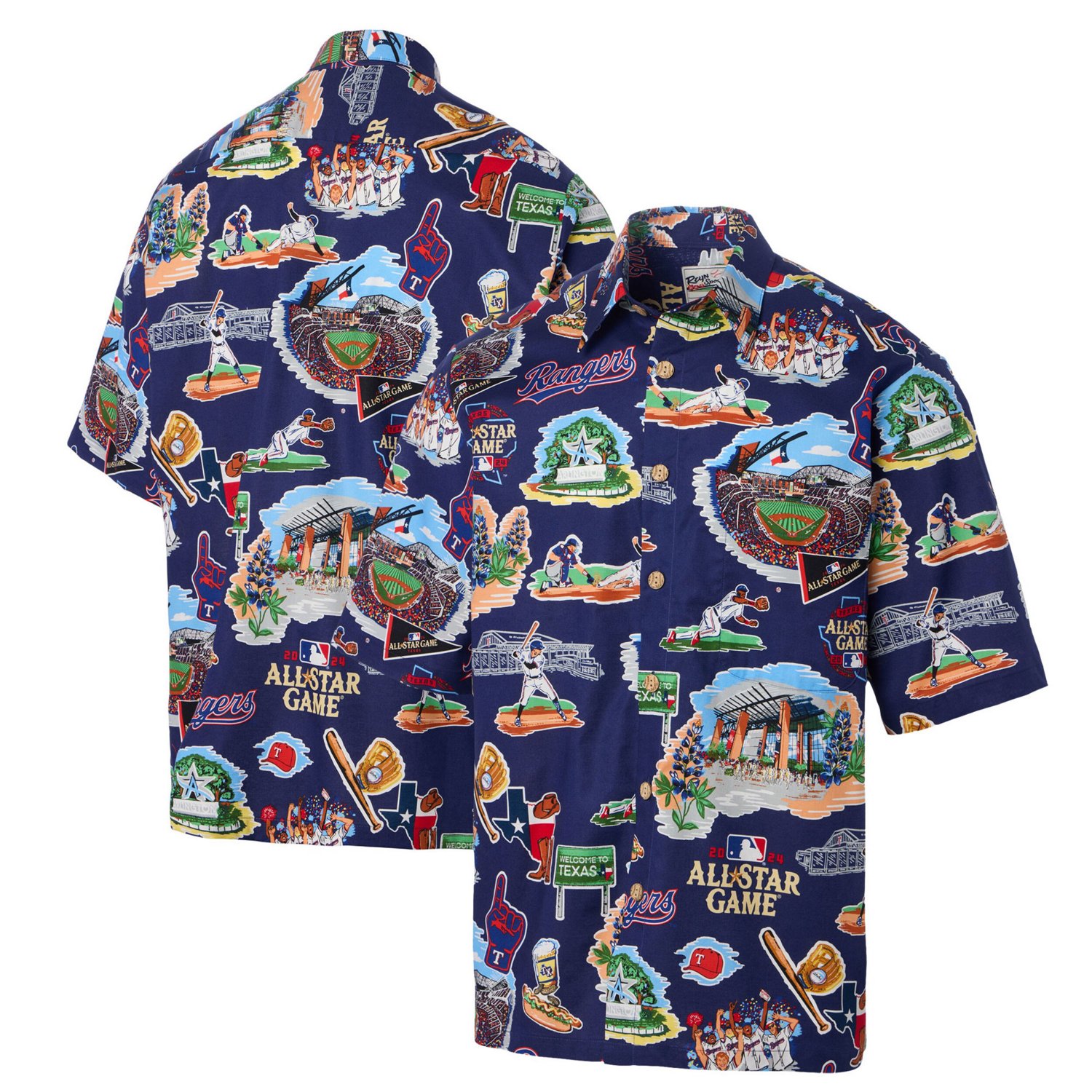 Reyn Spooner 2024 MLB All-Star Game Button-Up Polo                                                                               - view number 1