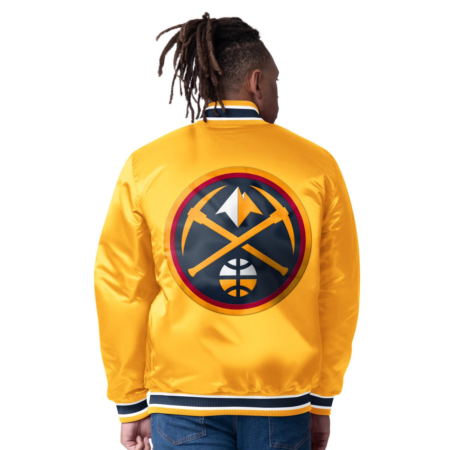 Starter Denver Nuggets Reversible Satin Full-Snap Varsity Jacket - view number 2