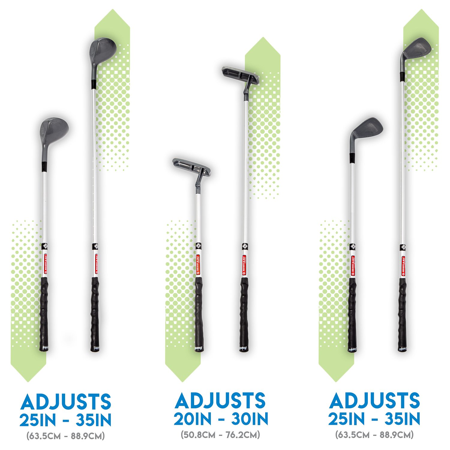 Franklin Kids' Adjustable Plastic Golf Club Set - view number 3