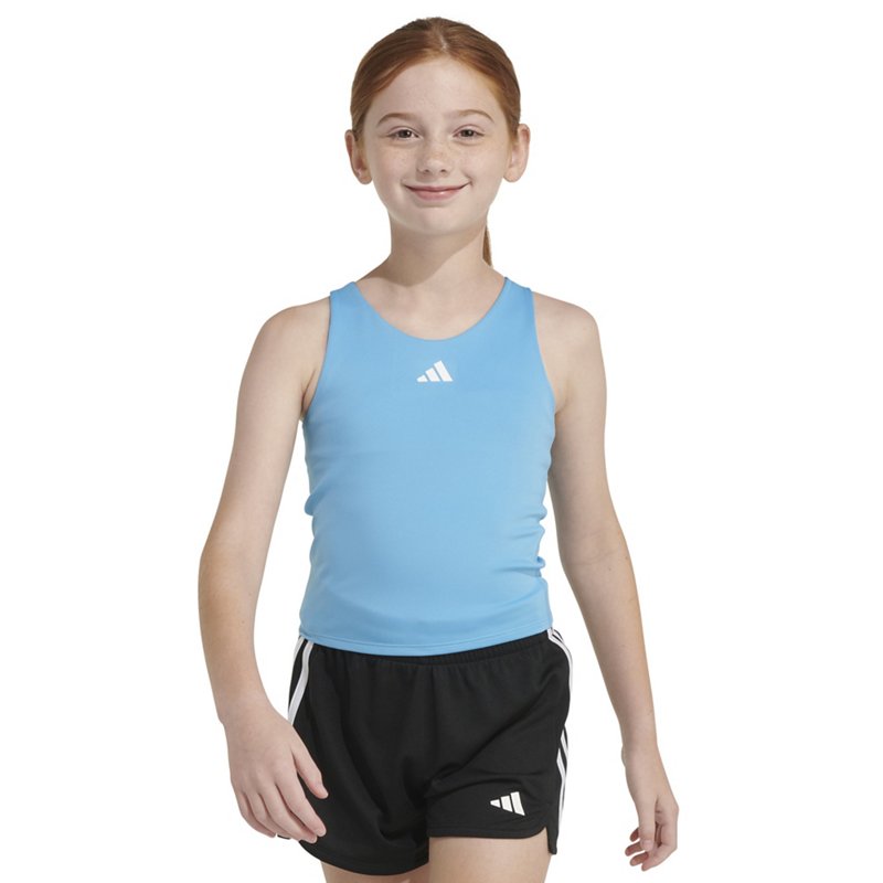 adidas Girls' Tank Top Bra Blue, Medium - Girl's Bodywear at Academy Sports