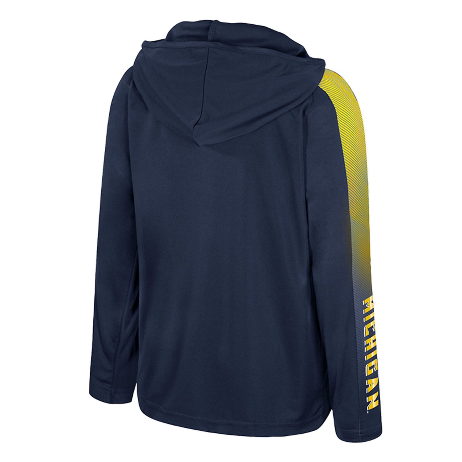 Colosseum Michigan Wolverines Lumen Long Sleeve Quarter-Zip Hooded Windshirt - view number 3