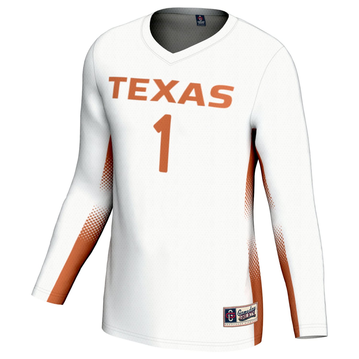 GameDay Greats 1 Texas Longhorns Lightweight Women's Volleyball Fashion Jersey - view number 2